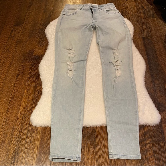 Blugirl Folies Distressed Light Denim Size 26 - Picture 11 of 11